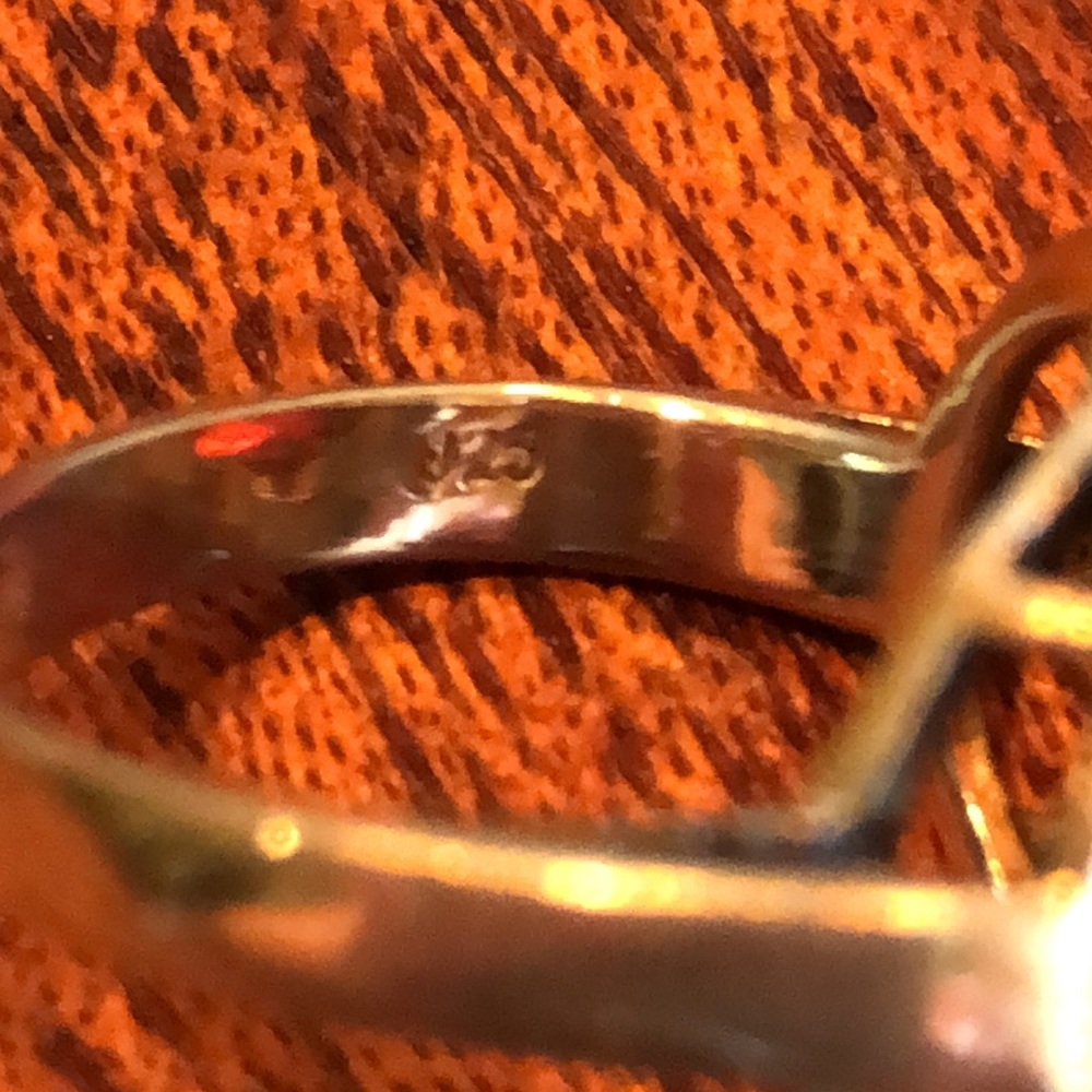 925 Silver And Garnet/Ruby Stone Ring. Unsure If … - image 7